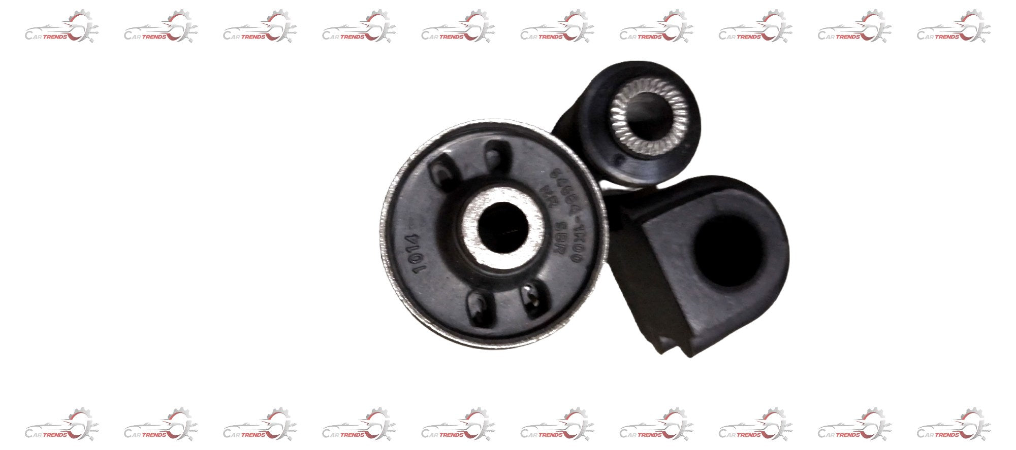 AUTOKOI Front Suspension Bush Kit KRPF14050 showing black rubber bushings and metal components for vehicle suspension replacement