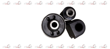 AUTOKOI Front Suspension Bush Kit KRPF14050 showing black rubber bushings and metal components for vehicle suspension replacement
