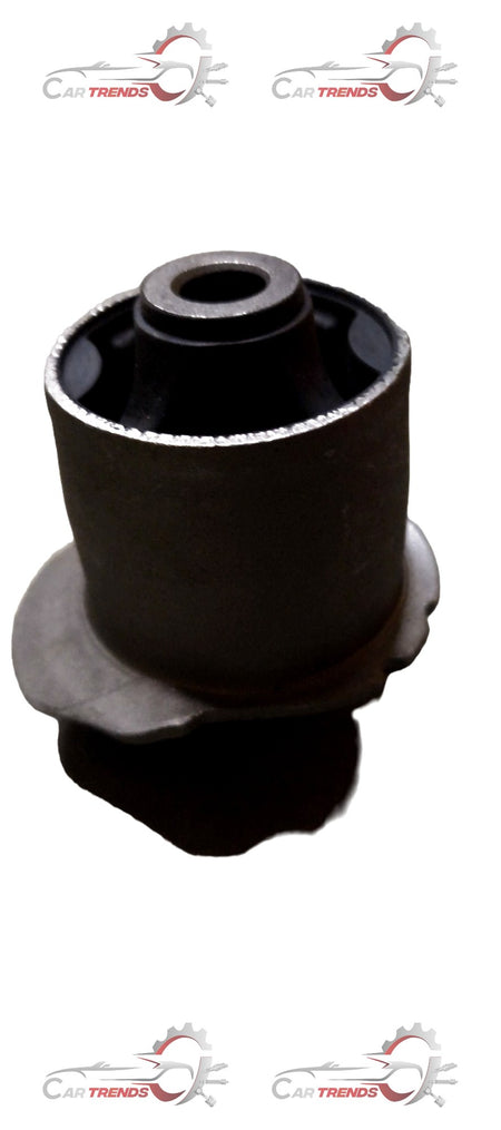 AUTOKOI TRELLING ARM BUSH for ETIOS, close-up of black metal automotive suspension component with mounting points