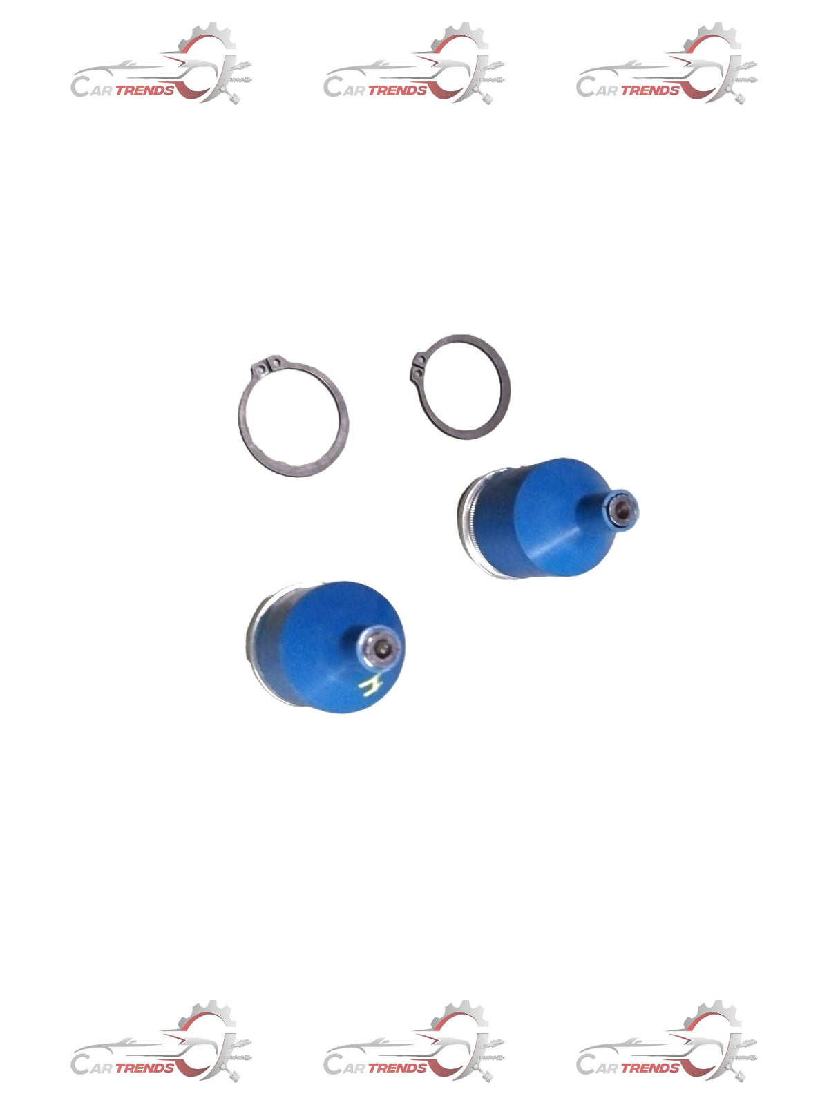 AUTOKOI suspension bushing joint assembly with nut, auto part set, showing metal components and hardware for vehicle suspension repair.