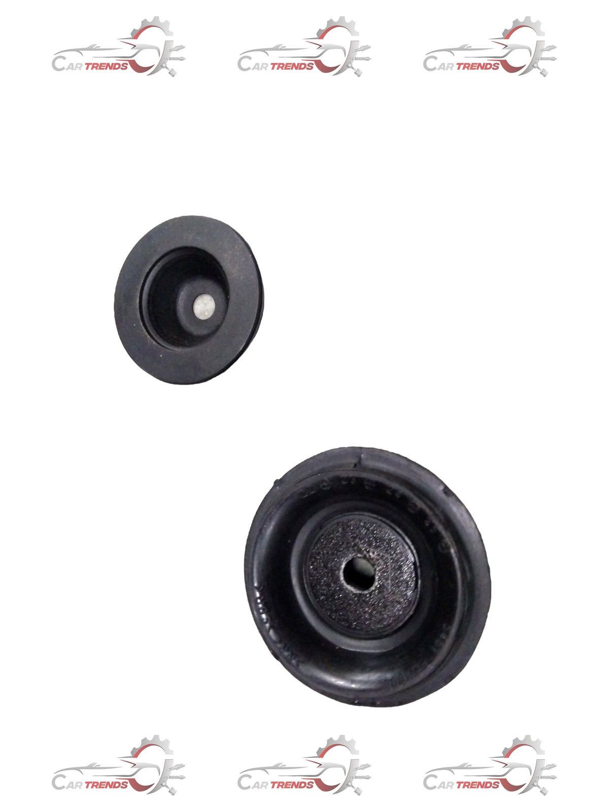 AUTOKOI front strut mount KRPF14194 showing the black metal component with mounting points and rubber insulator for vehicle suspension.