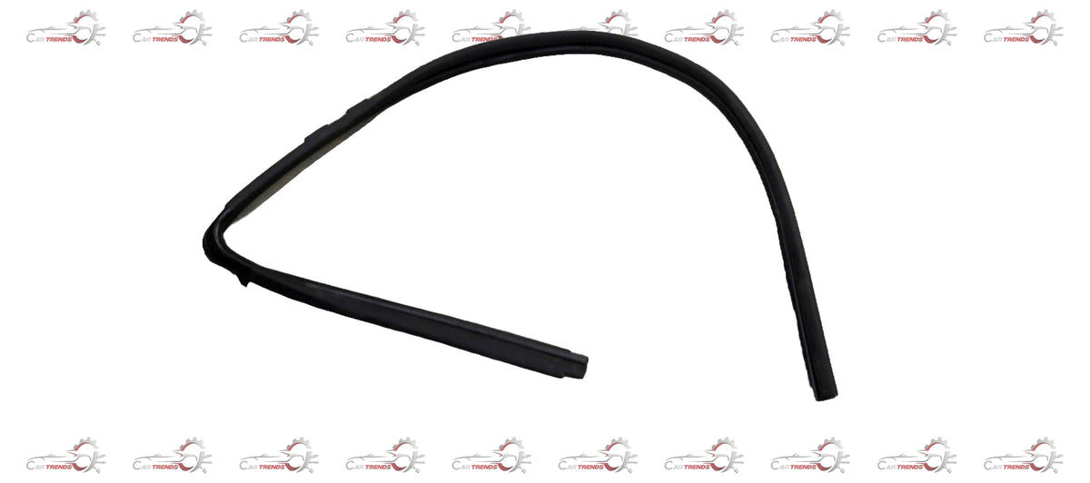 Nissan Datsun Go rear right RUN channel replacement part, showing the metal and rubber components for vehicle rear window sealing.