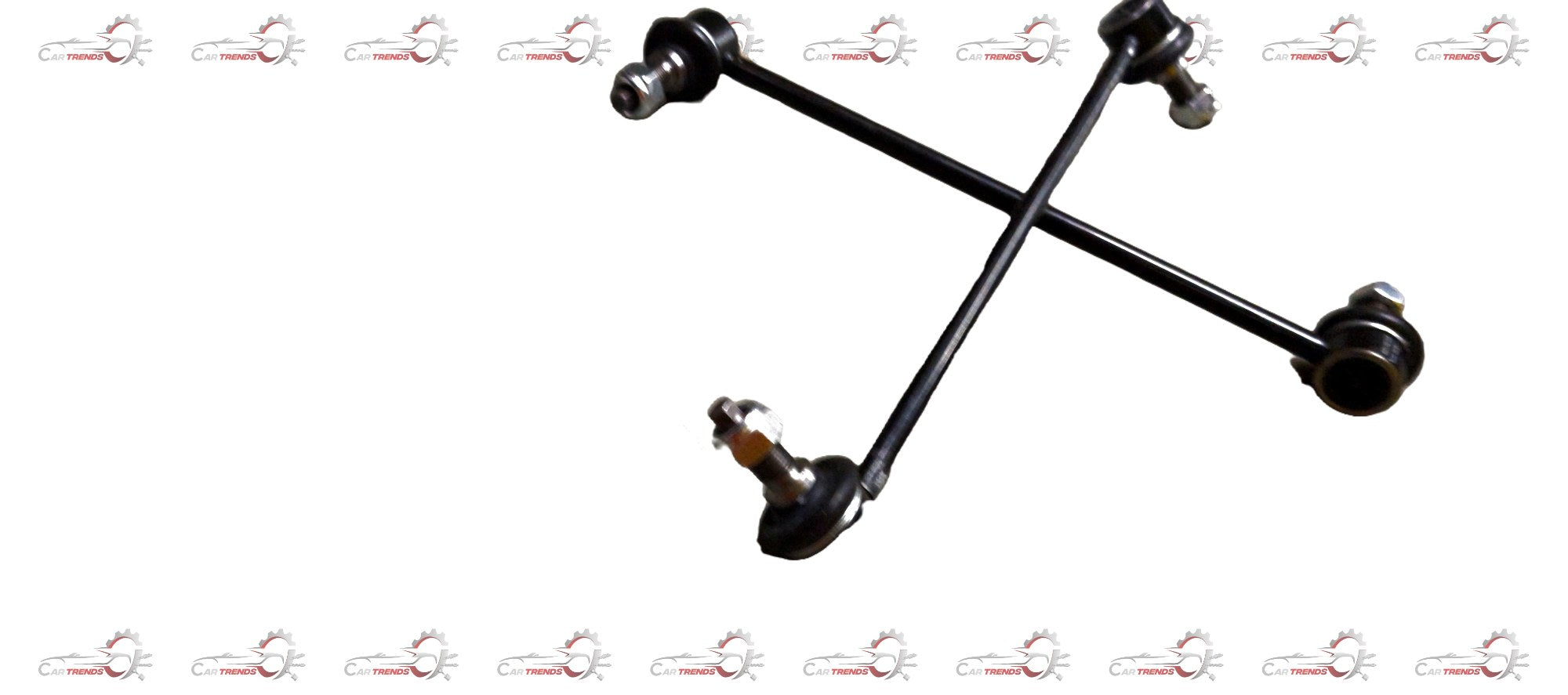 AUTOKOI front stabilizer link set, auto part for vehicle stability, shown in the image with metal components and mounting points.