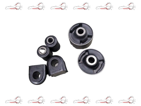 AUTOKOI front suspension bushing kit, KRPF14058, showing multiple rubber bushings and metal components for vehicle suspension repair