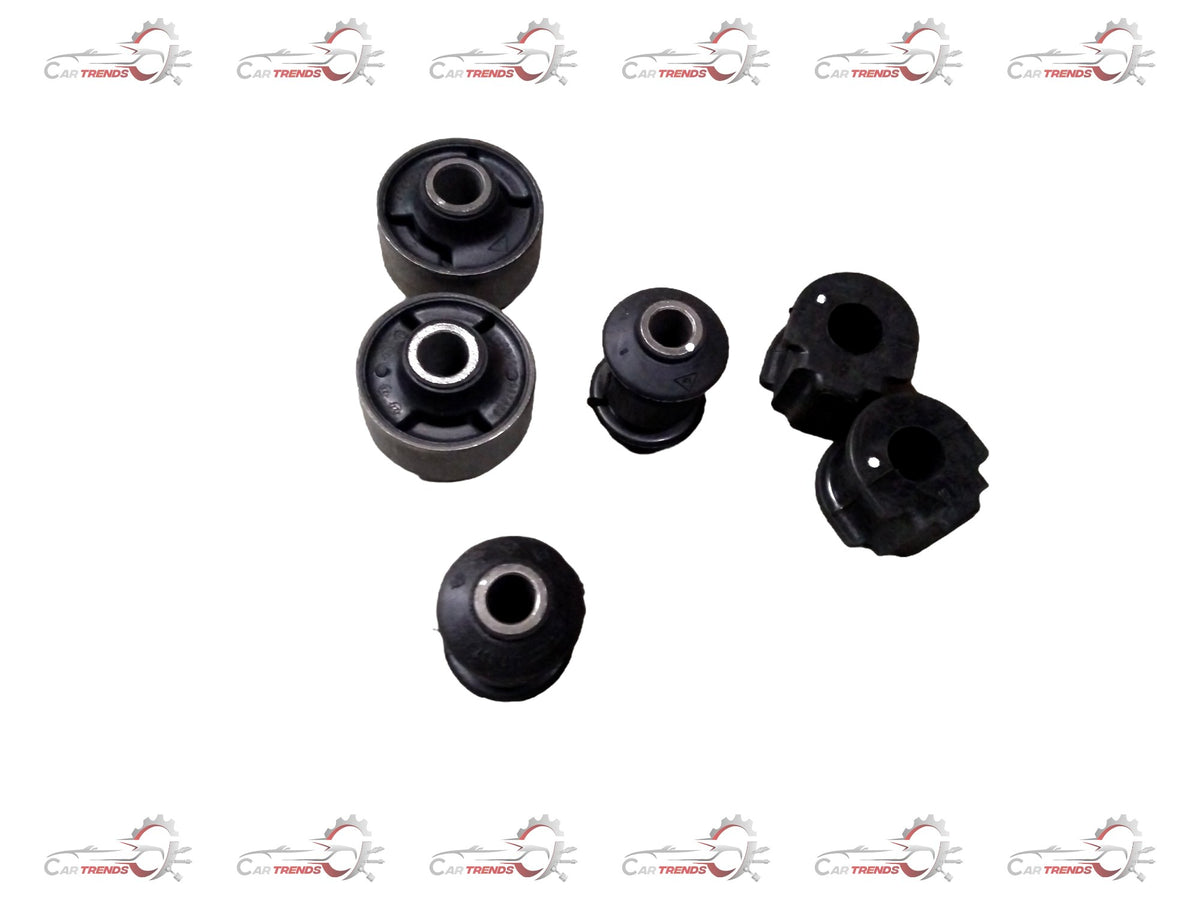 AUTOKOI front suspension bush kit for 2012 KRPF14022, showing black rubber bush components on a white background.