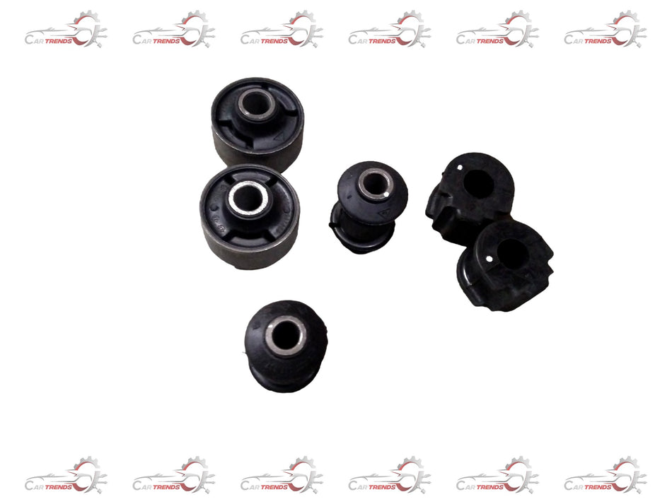 AUTOKOI front suspension bush kit for 2012 KRPF14022, showing black rubber bush components on a white background.