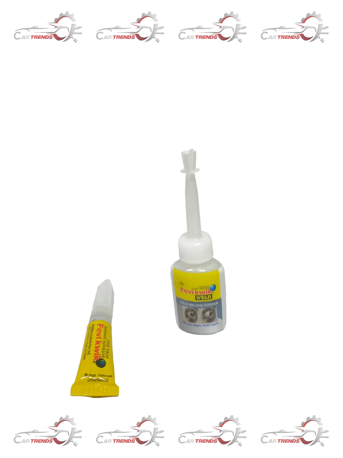 PIDILITE FEVIKWIK WELD 15g adhesive tube with 2g applicator for strong bonding and quick repair, shown in the image.