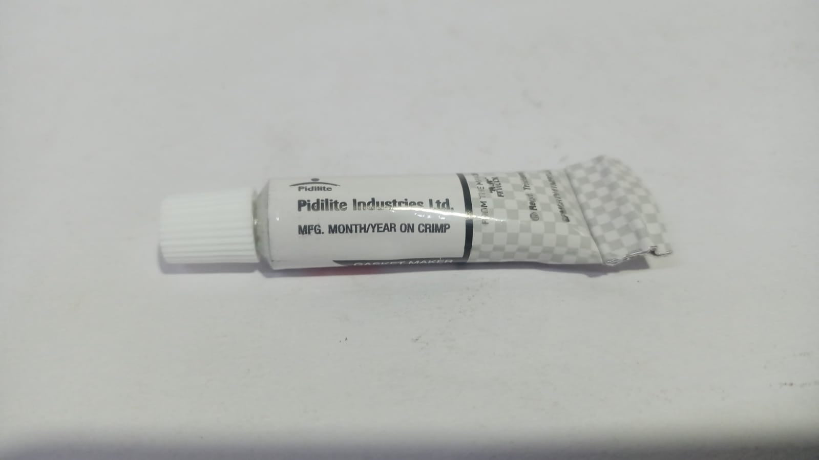 PIDILITE M SEAL CLEAR RTV sealant, 15g, auto in-house use, flexible and waterproof for sealing and bonding applications.