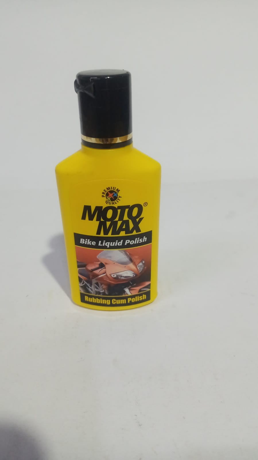 PIDILITE MOTOMAX Bike Liquid Polish in 50ml bottle, shiny finish, ideal for bike care and maintenance.