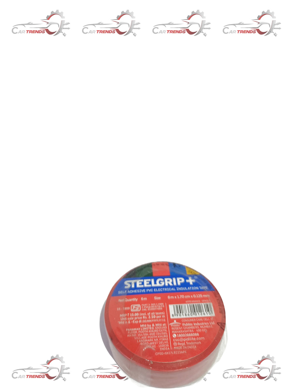 SteelGrip 1 black adhesive tape by Pidilite, 70 cm x 6 m x 0.125 mm, with black color and durable finish.