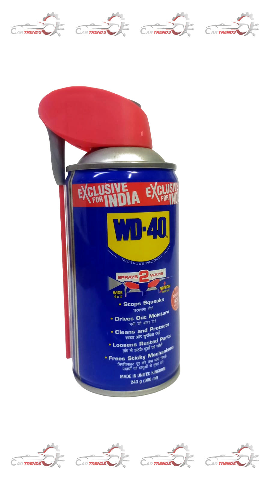 PIDILITE WD-40 300ml Smart Straw spray can with blue label and nozzle, designed for lubrication and rust prevention.