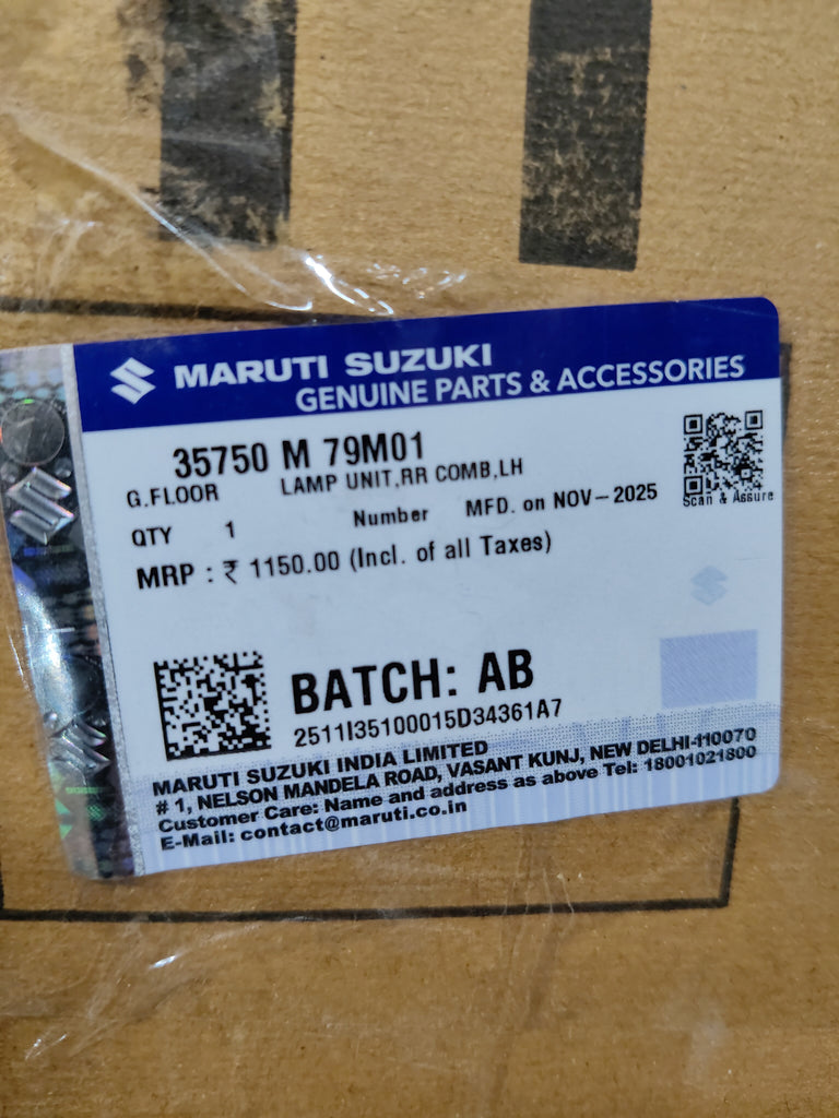 LAMP UNIT REAR COMB LH CIAZ 35750M79M01