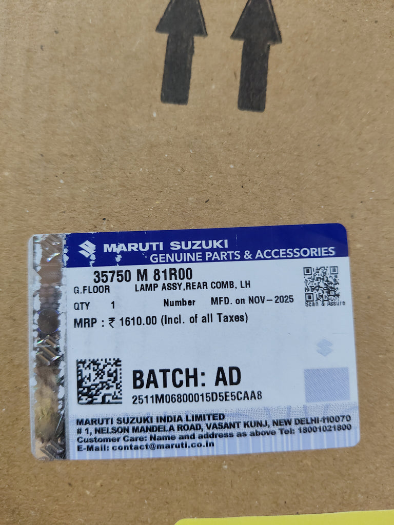 LAMP ASSYREAR COMB LH 35750M81R00