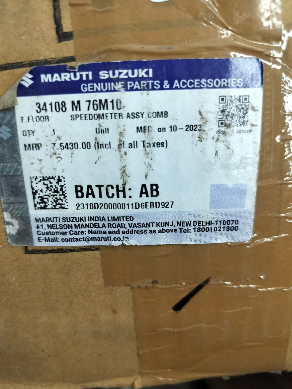 SPEEDOMETER ASSY; COMB CELERIO  34108M76M10