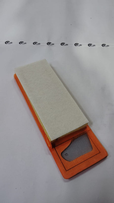 TATA Tiago air filter with part number 570709130105, showing the clean replacement filter for vehicle airflow.