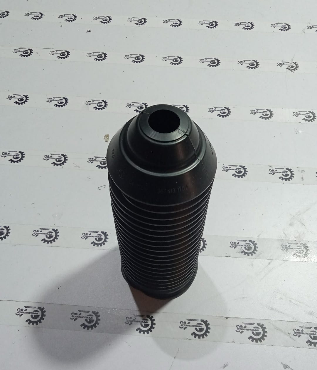 Volkswagen Shocker Boot for Polo, Vento, Taigun, Virtus models, showing the black rubber car trunk or rear hatch cover.