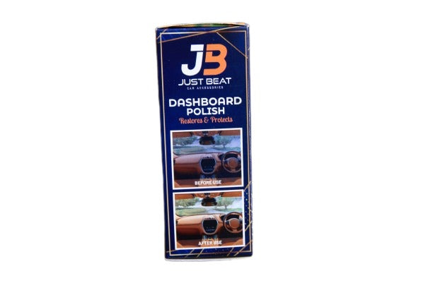 WESAF Dashboard Polish for all cars, showing a sleek dashboard with a shiny, polished surface and a bottle of WESAF silicon polish