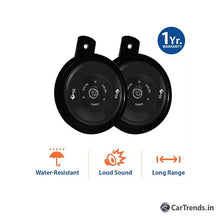 Load image into Gallery viewer, myTVS TH-83 Long Range Car/Bike Horn Set of 2-Black