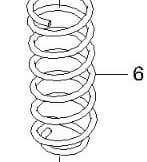 Rear Coil Spring Uva   J28295129