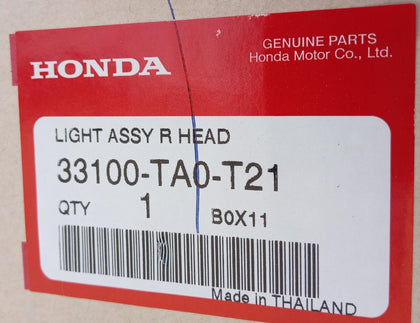 Head lamp Honda Accord Right side       33100TA0T21