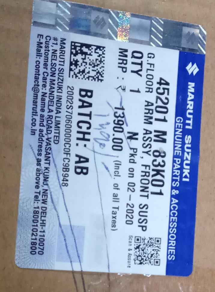 Arm Ritz Right          45201M83K01