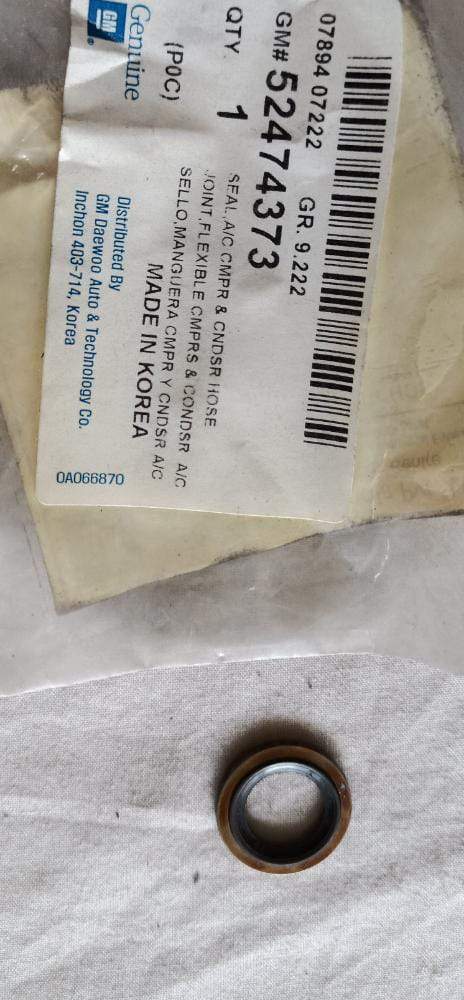 J52474373  AC compressor Hose Seal Captiva