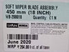 WB200018  Wiper Blade 18 Inches (Soft Blade)