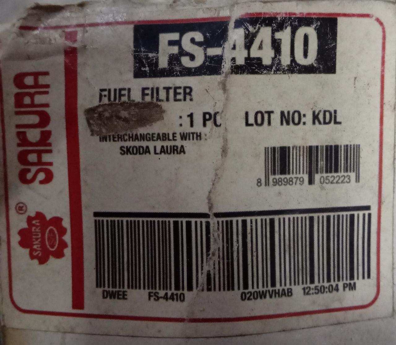FS4410  Fuel Filter Skoda Laura