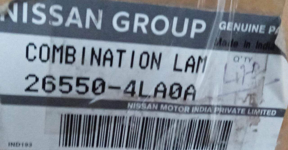 265504LA0A   Tail Lamp Datsun Go Right Side