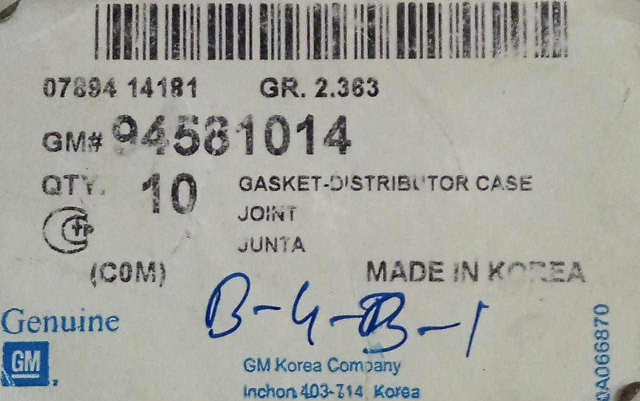 J94581014   Distributor Case Gasket AVEO