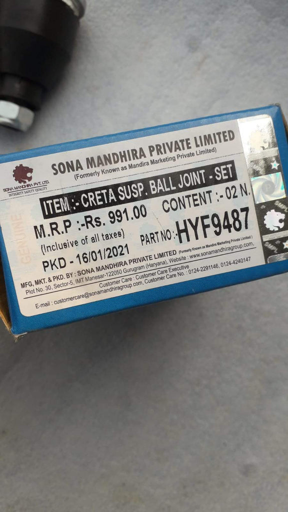 Hyf9487 Ball Joint Creta 1 Set Spare Parts
