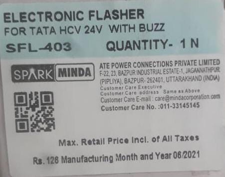 SFL403   Electronic Flasher Tata HCV 24V