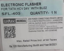 Load image into Gallery viewer, SFL403   Electronic Flasher Tata HCV 24V