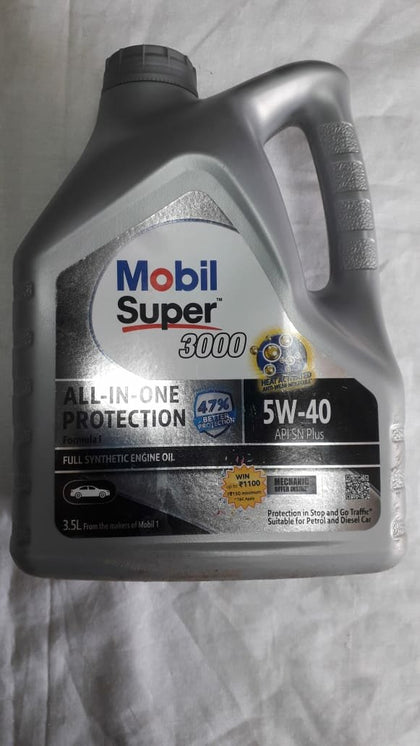 Mobil 5W40 3.5 Ltrs For Xcent Engine Oil For Fabia/ Rapid Spare Parts