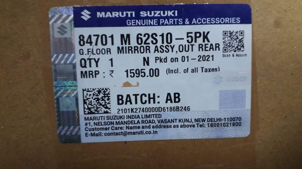 84701M62S10-5Pk Mirror S Presso Right Side Spare Parts
