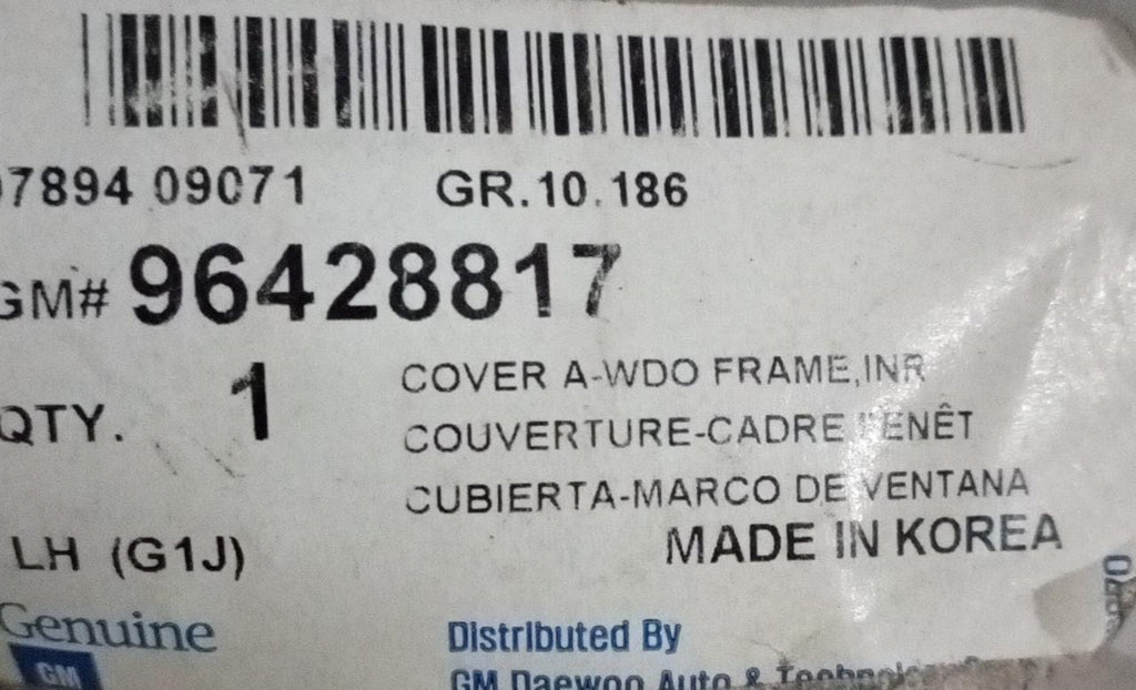 J96428817 Mirror Cover Optra Inner Left Side Spare Parts
