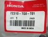 72310Tg0T01 Front Door Gola Rubber Honda Jazz Right Side Spare Parts