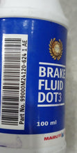 Load image into Gallery viewer, 99000M24120-6241AE BRAKE OIL DOT 3 FOR ALL MARUTI CARS 100ML
