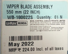 Load image into Gallery viewer, WB18002S WIPER BLADE 22 INCH