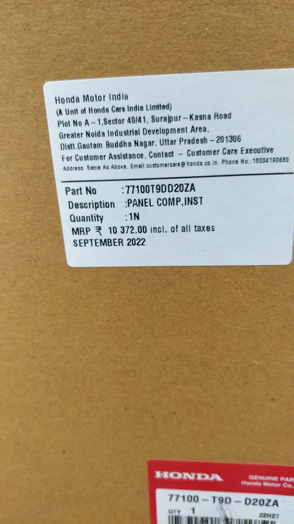 PANEL COMP.INST 77100T9DD20ZA