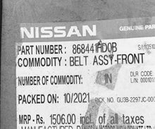 Load image into Gallery viewer, 868441HD0B FRONT SEAT BELT PULSE RIGHT SIDE