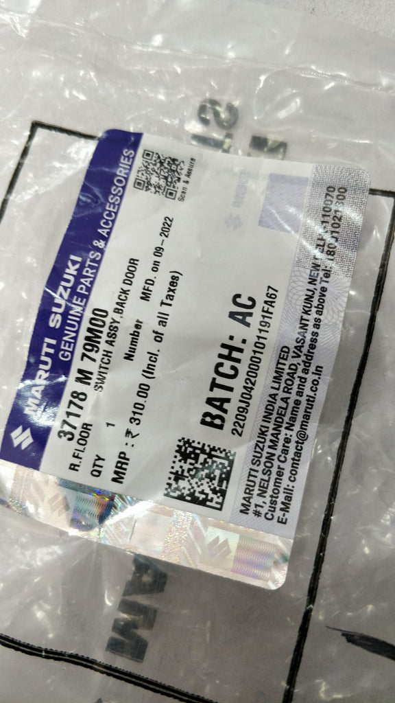 SWITCH ASSYBACK DOOR 37178M79M00