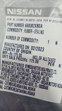 Load image into Gallery viewer, 668302XB0A   Cowl Top Seal Rubber Datsn Redi Go