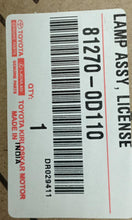 Load image into Gallery viewer, LAMP ASSY LICENSE PLATE 812700D110