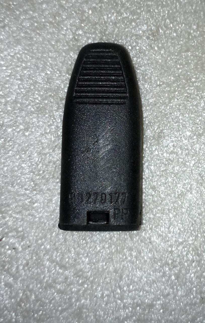 Black Astra inside knob locking spare part by CarTrends, shown as a close-up of the locking mechanism for vehicle interior access.