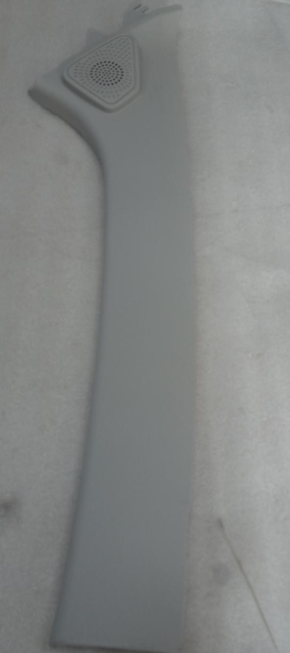 CarTrends Tata Tiago pillar trim, upper right side spare part, close-up view showing the black plastic trim piece.
