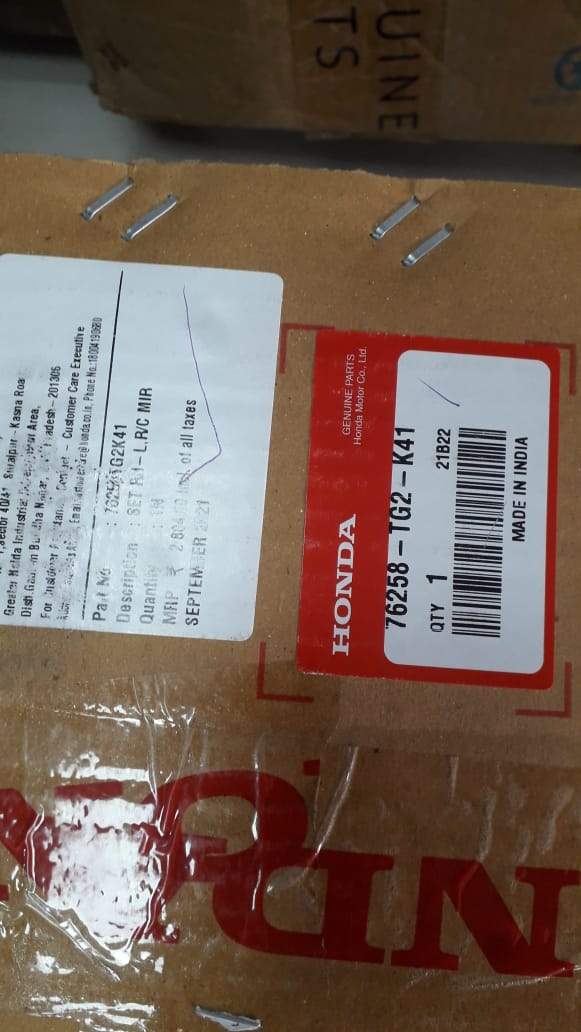 CarTrends mirror assembly door for Honda Brio left side, spare parts for AMAZE, BR-V, and BRIO vehicles.