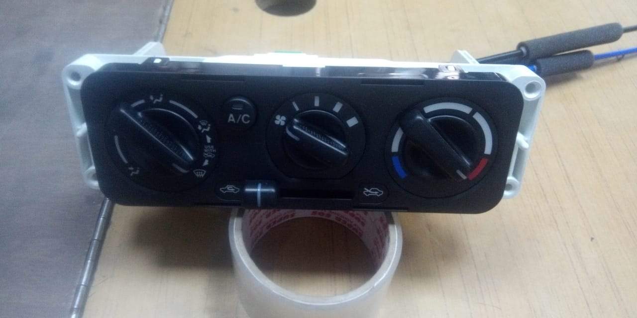 CarTrends AC Panel Alto spare part for Alto model, showing the black plastic AC panel with mounting points.