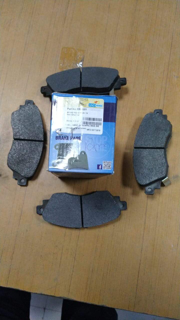 Front brake pad for Honda City ZX from CarTrends, designed for reliable stopping power and durability in spare parts.