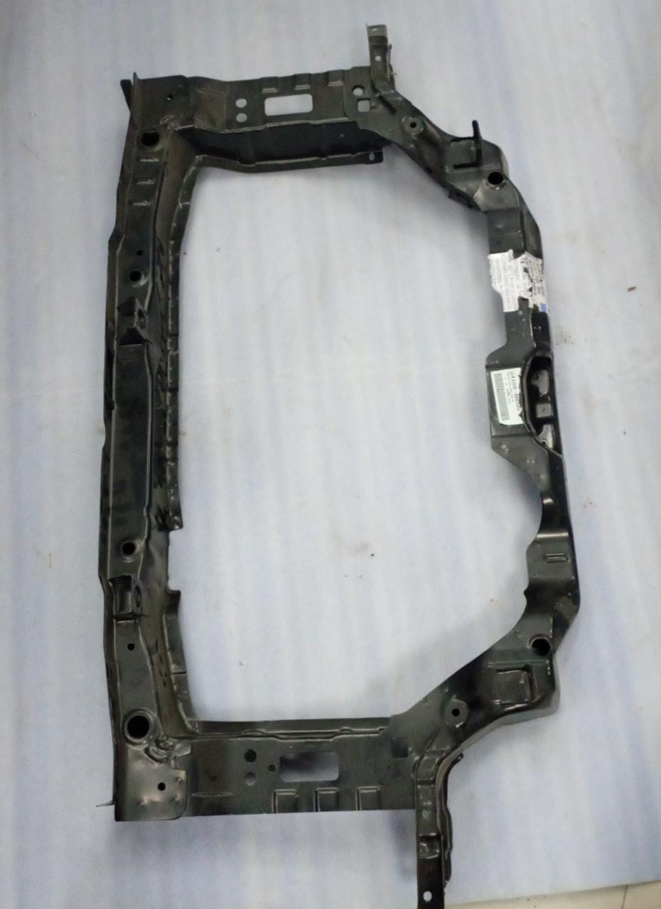 CarTrends front radiator carrier frame for EON, spare parts component in a close-up view showing mounting details and frame structure.